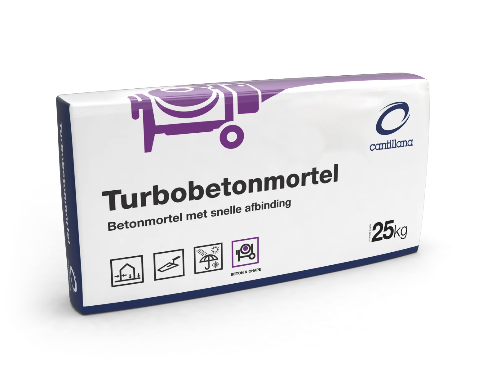 Turbobetonmortel (snelbeton) 25kg Turbobetonmortel (snelbeton) 25kg